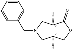 rac-(3aR,6aS)-5-benzyl-hexahydro-1H-furo[3,4-c]pyrrol-1-one Structural