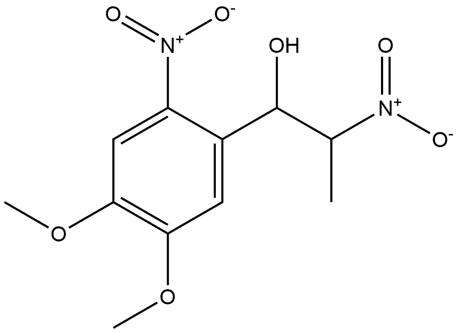 Benzenemethanol, 4,5-dimethoxy-2-nitro-α-(1-nitroethyl)- Structural