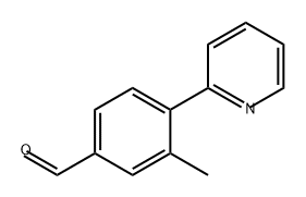 Benzaldehyde, 3-methyl-4-(2-pyridinyl)- Structural