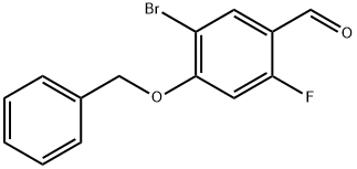 Benzaldehyde, 5-bromo-2-fluoro-4-(phenylmethoxy)- Structural