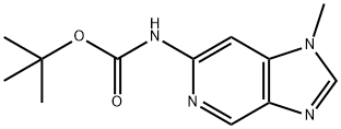 tert-Butyl (1-methyl-1H-imidazo[4,5-c]pyridin-6-yl)carbamate Structural