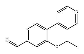 Benzaldehyde, 3-ethoxy-4-(4-pyridinyl)- Structural
