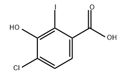 Benzoic acid, 4-chloro-3-hydroxy-2-iodo- Structural