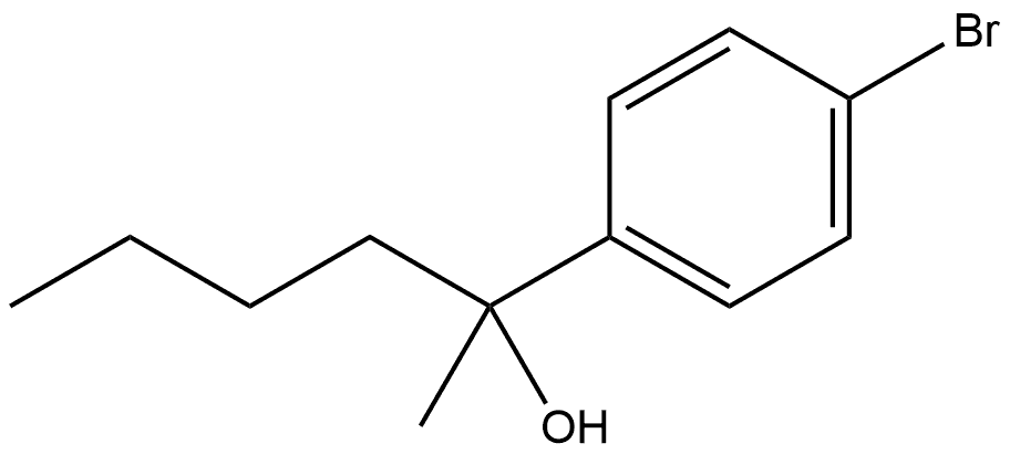 Benzenemethanol, 4-bromo-α-butyl-α-methyl- Structural