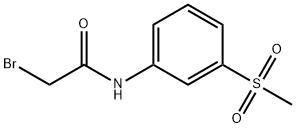 Acetamide, 2-bromo-N-[3-(methylsulfonyl)phenyl]- Structural