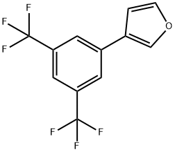 Furan, 3-[3,5-bis(trifluoromethyl)phenyl]- Structural