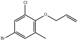 Benzene, 5-bromo-1-chloro-3-methyl-2-(2-propen-1-yloxy)- Structural