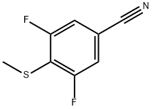 Benzonitrile, 3,5-difluoro-4-(methylthio)- Structural