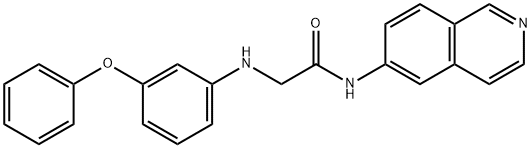 N-(Isoquinolin-6-yl)-2-((3-phenoxyphenyl)amino)acetamide Structural