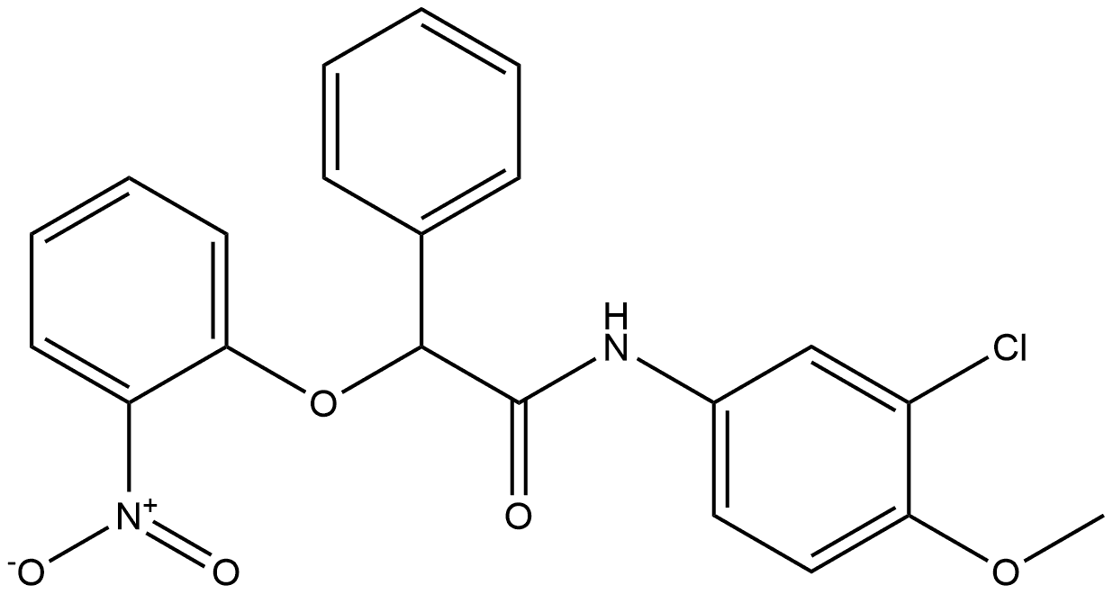 Benzeneacetamide, N-(3-chloro-4-methoxyphenyl)-α-(2-nitrophenoxy)- Structural