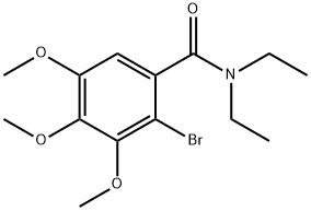 Benzamide, 2-bromo-N,N-diethyl-3,4,5-trimethoxy- Structural