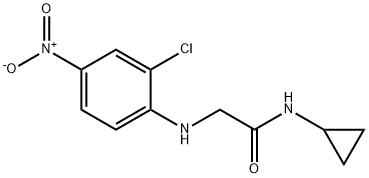 Acetamide, 2-[(2-chloro-4-nitrophenyl)amino]-N-cyclopropyl- Structural