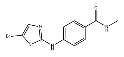 Benzamide, 4-[(5-bromo-2-thiazolyl)amino]-N-methyl- Structural