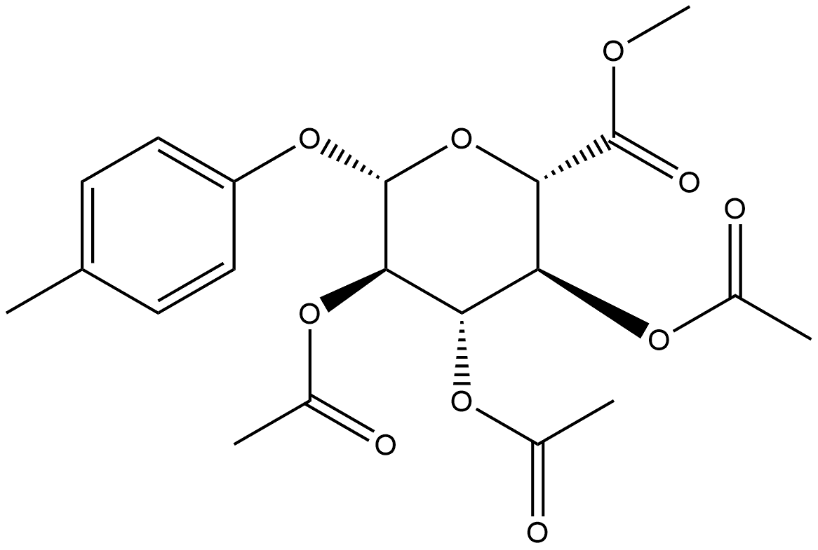 p-Cresol Glucuronide Methyl Ester Triacetate Structural
