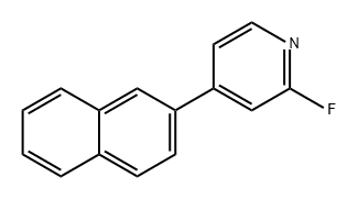 Pyridine, 2-fluoro-4-(2-naphthalenyl)- Structural