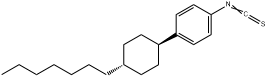 Benzene, 1-(trans-4-heptylcyclohexyl)-4-isothiocyanato- Structural
