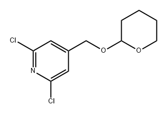 Pyridine, 2,6-dichloro-4-[[(tetrahydro-2H-pyran-2-yl)oxy]methyl]- Structural