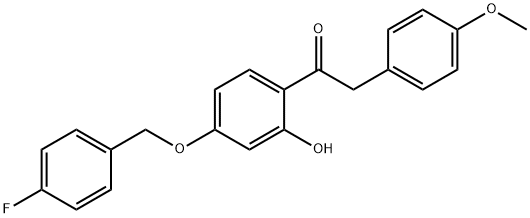 JR-7025, 1-(4-(4-Fluorobenzyloxy)-2-hydroxyphenyl)-2-(4-methoxyphenyl)ethanone, 97% Structural