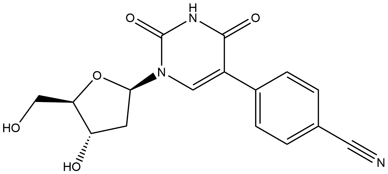Uridine, 5-(4-cyanophenyl)-2'-deoxy- Structural