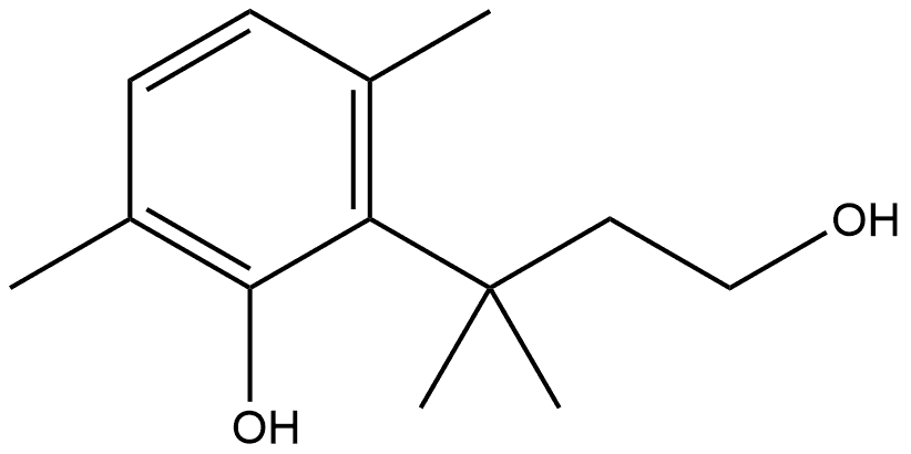 Benzenepropanol, 2-hydroxy-γ,γ,3,6-tetramethyl- Structural