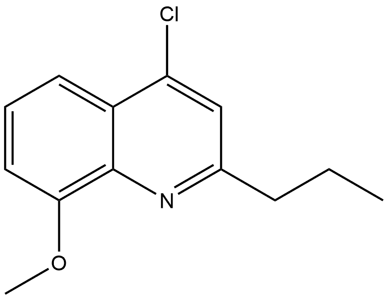 4-CHLORO-8-METHOXY-2-(PROP-1-YL)QUINOLINE Structural