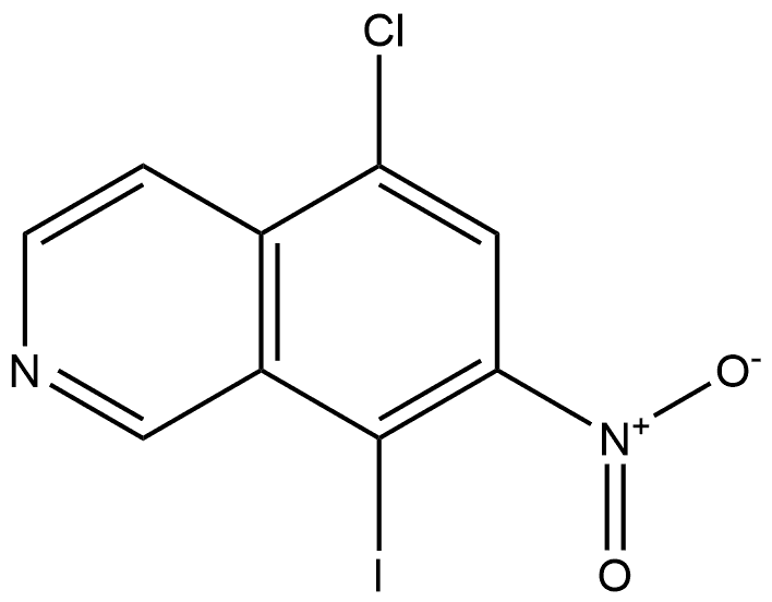 5-CHLORO-8-IODO-7-NITROISOQUINOLINE Structural