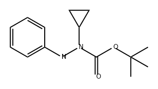 Hydrazinecarboxylic acid, 1-cyclopropyl-2-phenyl-, 1,1-dimethylethyl ester Structural
