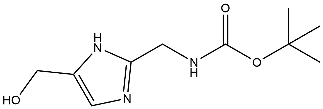 tert-Butyl ((5-(hydroxymethyl)-1H-imidazol-2-yl)methyl)carbamate Structural