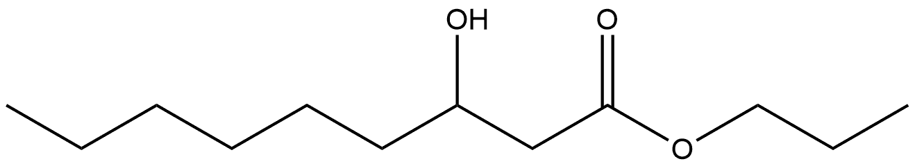 Propyl 3-hydroxynonanoate Structural