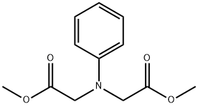 Glycine, N-(2-methoxy-2-oxoethyl)-N-phenyl-, methyl ester Structural