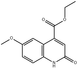 Ethyl 6-methoxy-2-oxo-1,2-dihydroquinoline-4-carboxylate Structural