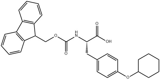 L-Tyrosine, O-cyclohexyl-N-[(9H-fluoren-9-ylmethoxy)carbonyl]- Structural
