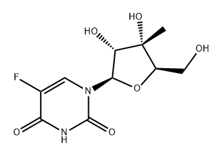 Uridine, 5-fluoro-3'-C-methyl- Structural