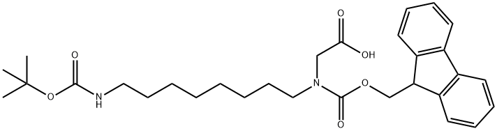 Glycine, N-[8-[[(1,1-dimethylethoxy)carbonyl]amino]octyl]-N-[(9H-fluoren-9-ylmethoxy)carbonyl]-