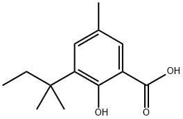 Benzoic acid, 3-(1,1-dimethylpropyl)-2-hydroxy-5-methyl- Structural