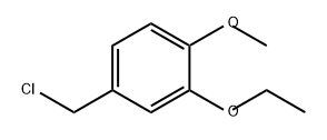 Benzene, 4-(chloromethyl)-2-ethoxy-1-methoxy- Structural