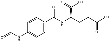 Glutamic acid, N-(p-formamidobenzoyl)- Structural