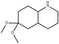 Quinoline, decahydro-6,6-dimethoxy- Structural