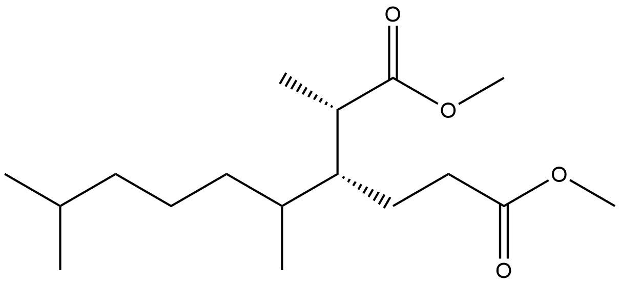 Hexanedioic acid, 3-(1,5-dimethylhexyl)-2-methyl-, dimethyl ester, [2S-[2R*,3S*(S*)]]- (9CI) Structural
