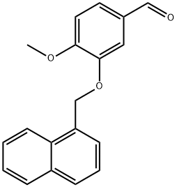Benzaldehyde, 4-methoxy-3-(1-naphthalenylmethoxy)- Structural