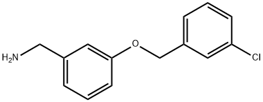 Benzenemethanamine, 3-[(3-chlorophenyl)methoxy]- Structural