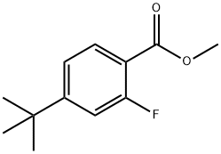 Benzoic acid, 4-(1,1-dimethylethyl)-2-fluoro-, methyl ester Structural
