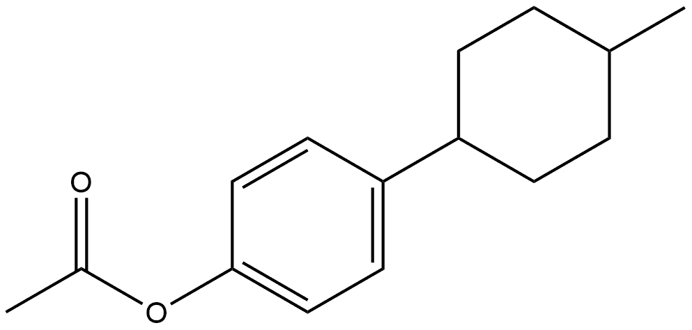 Phenol, 4-(4-methylcyclohexyl)-, 1-acetate Structural