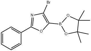 Oxazole, 4-bromo-2-phenyl-5-(4,4,5,5-tetramethyl-1,3,2-dioxaborolan-2-yl)- Structural