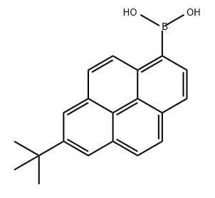 Boronic acid, B-[7-(1,1-dimethylethyl)-1-pyrenyl]- Structural