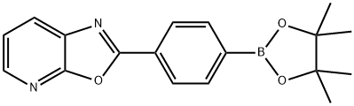 Oxazolo[5,4-b]pyridine, 2-[4-(4,4,5,5-tetramethyl-1,3,2-dioxaborolan-2-yl)phenyl]- Structural