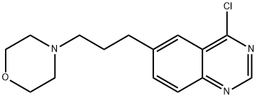 Quinazoline, 4-chloro-6-[3-(4-morpholinyl)propyl]- Structural