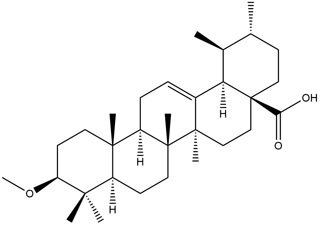Urs-12-en-28-oic acid, 3-methoxy-, (3β,18α)- (9CI) Structural
