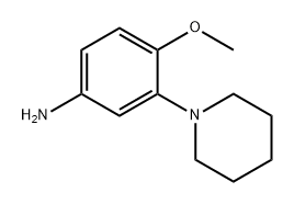 Benzenamine, 4-methoxy-3-(1-piperidinyl)- Structural