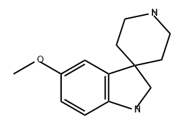 Spiro[3H-indole-3,4'-piperidine], 1,2-dihydro-5-methoxy- Structural